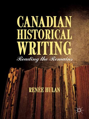 cover image of Canadian Historical Writing